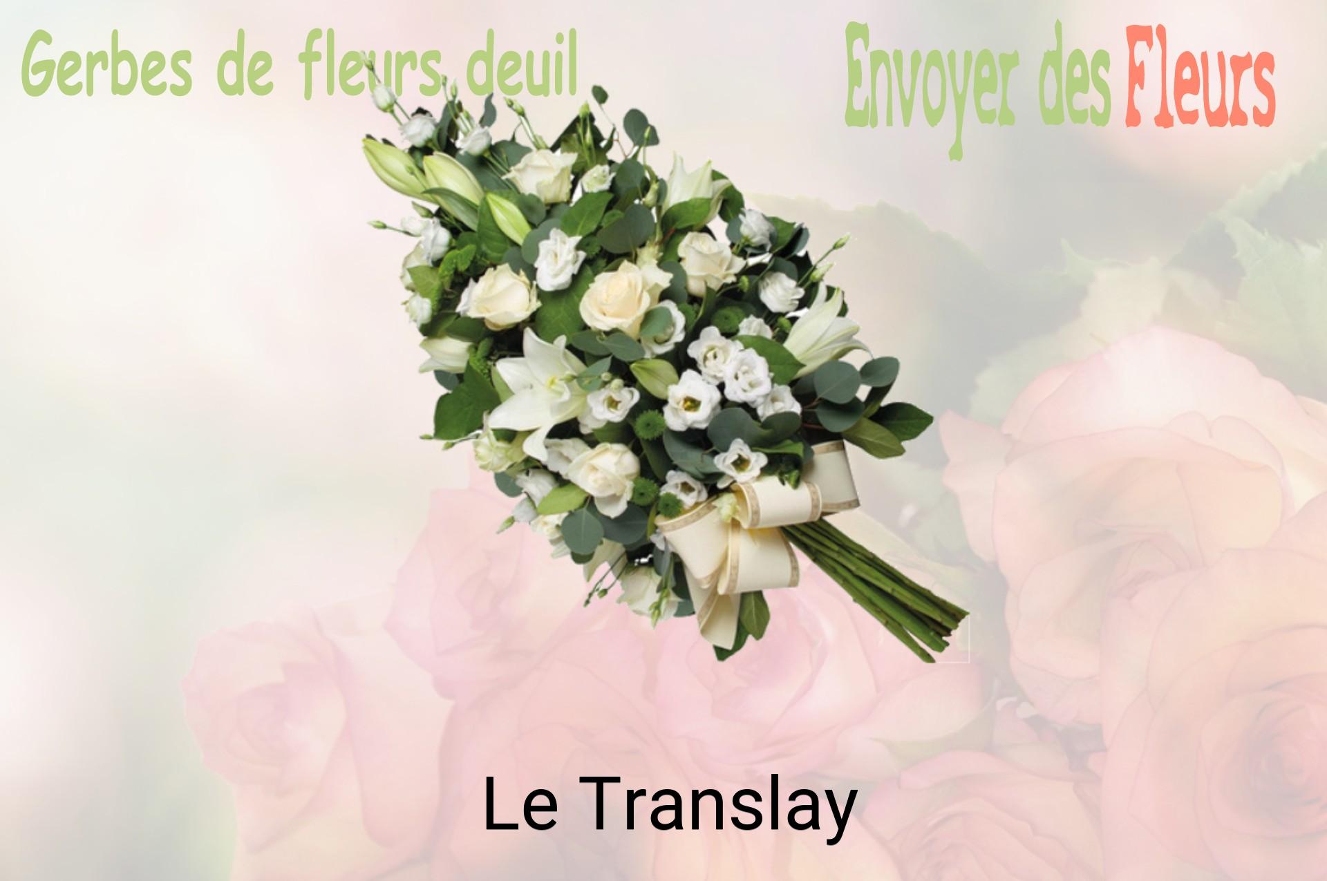 Gerbe de fleurs de deuil livrée à Le Translay